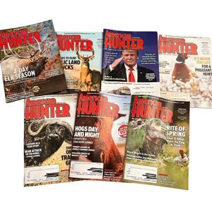 American Hunter Magazine 7 Item Bundle 2020 & 2024 Donald Trump Back Issues